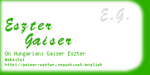 eszter gaiser business card